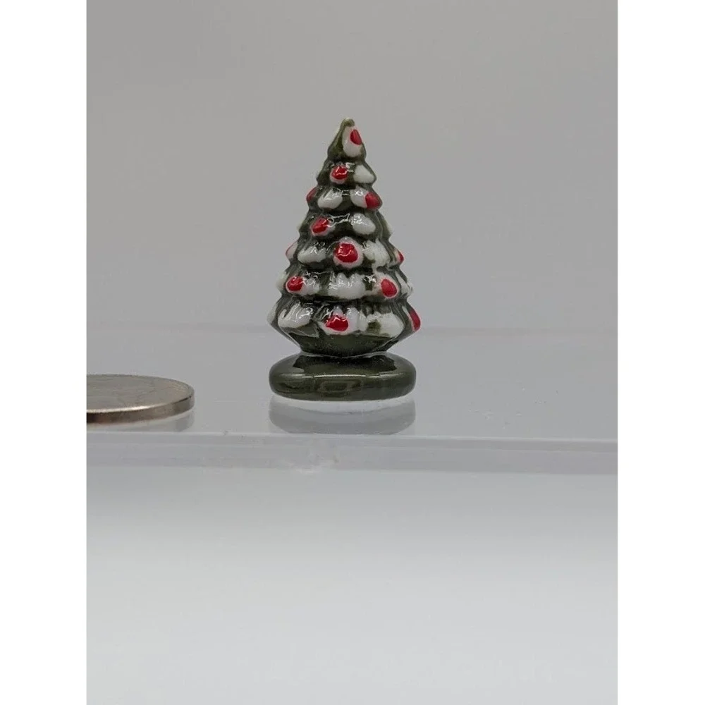 1:12 Miniature Doll house Ceramic Christmas Tree 1